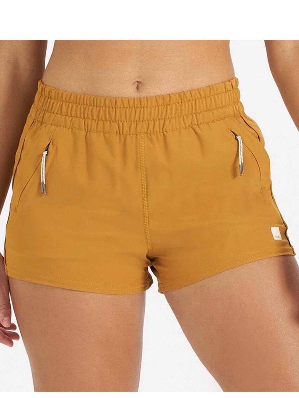 Vuori Dash Short Women's Dark Golden Yellow Size Medium